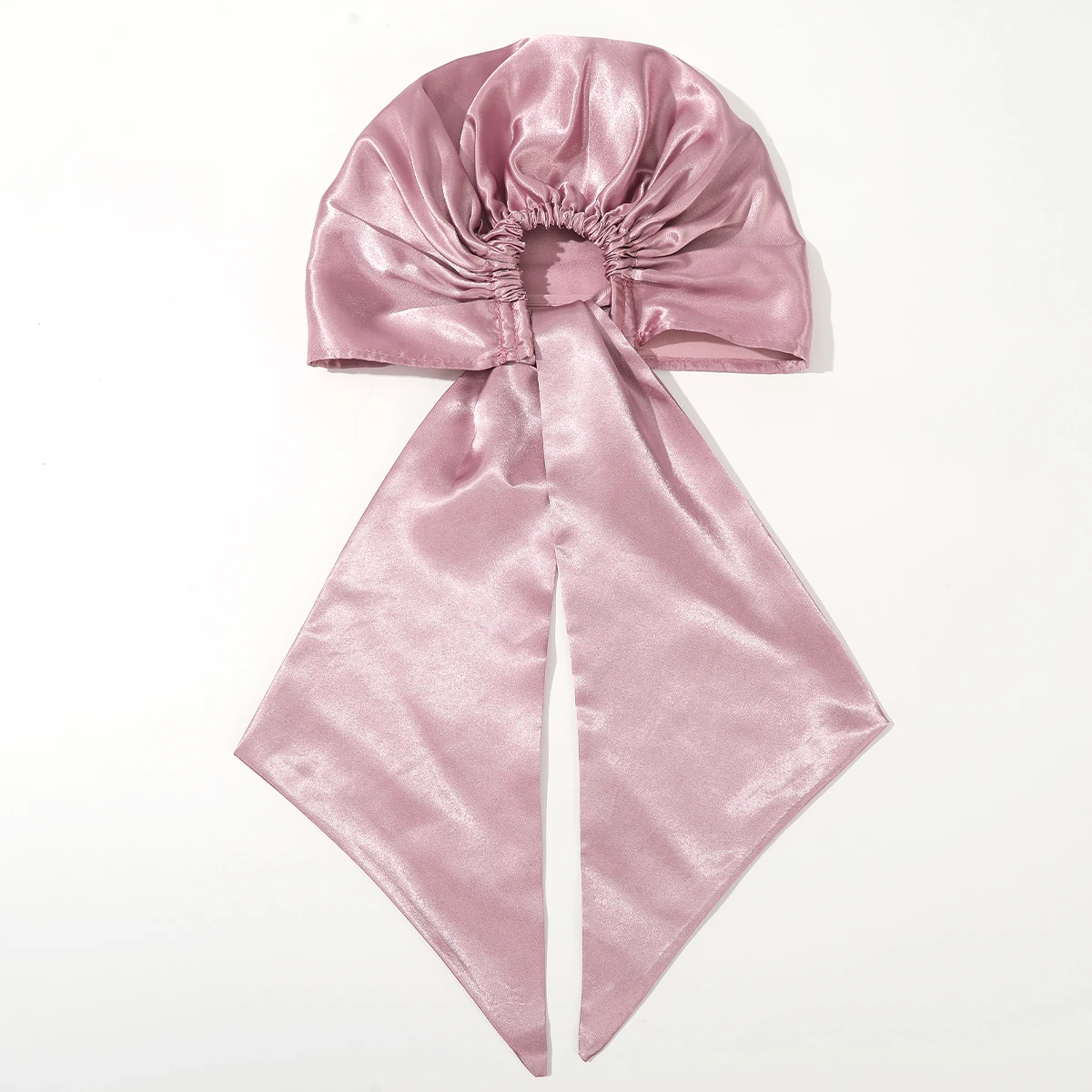 Single-Layer Ribbon Turban Hat Bandana Black Cashew Flower Anti-Slip Strip Turban Hat Long Streamer Hair Care Bonnet Nightcap