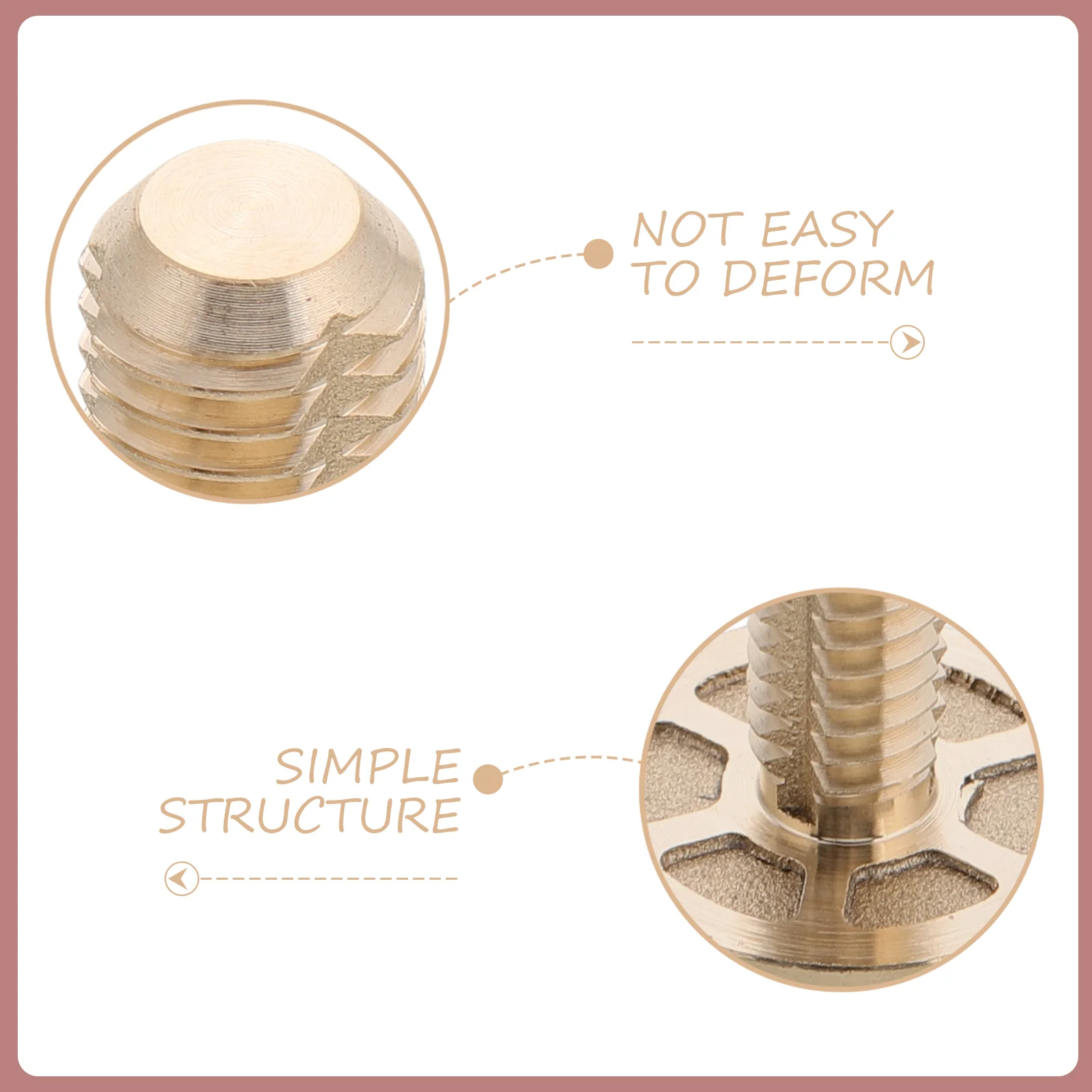 Billiard Interface Screw Supply Heavy Duty Brass Screws Accessory Pool Pole Connector Extension Rod Stick Cane