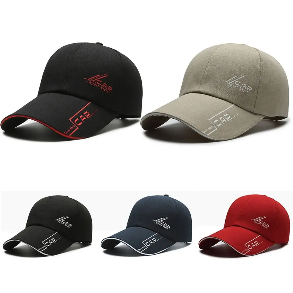 

Adjustable Baseball Cap Casual Solid Color Long Brimmed Bonnet Versatile Sun Hat Leisure Outdoor
