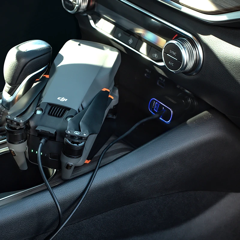 Carica Rapida Per Caricabatteria Da Auto Dji Mavic 3 Drone Body 83W Con Qc3. 0 Ricarica Flash Per Accessori Drone Dji Avata