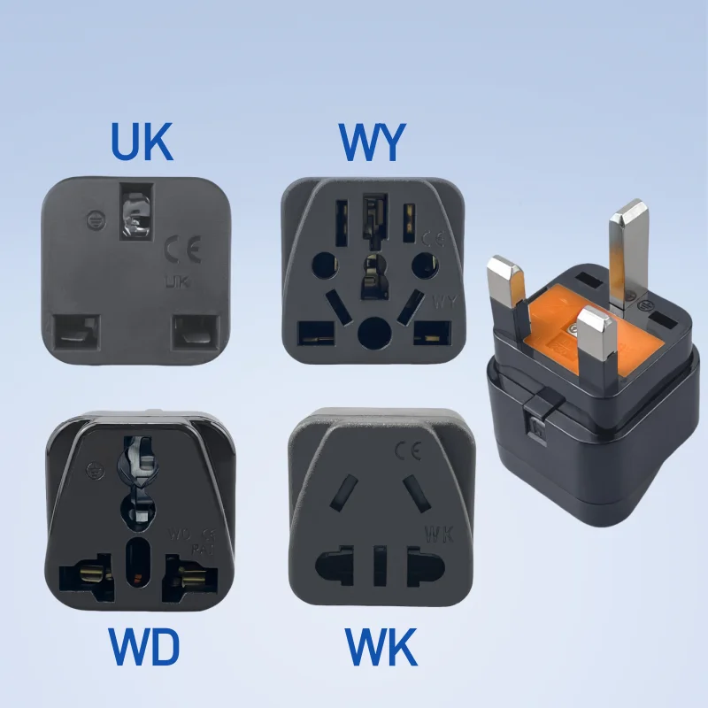 Universal Plug Adapter for UK-Type Outlets - Ideal for Travel