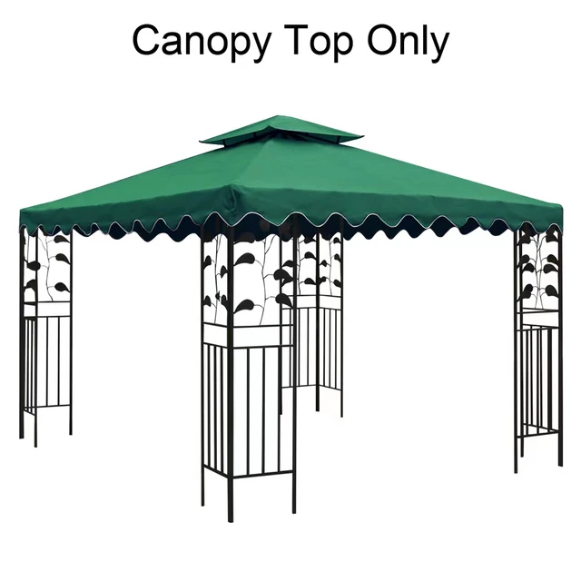 Parte superiore della tenda per gazebo da 3 * 3 m, parte superiore della tenda per protezione solare con protezione UV esterna, può essere utilizzata per eventi all'aperto di matrimoni nel patio del giardino 2