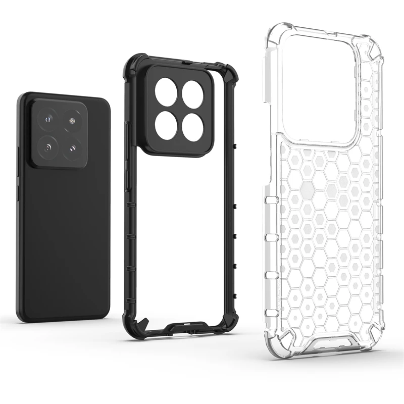 Honeycomb Shockproof Armor Case with Translucent Protector