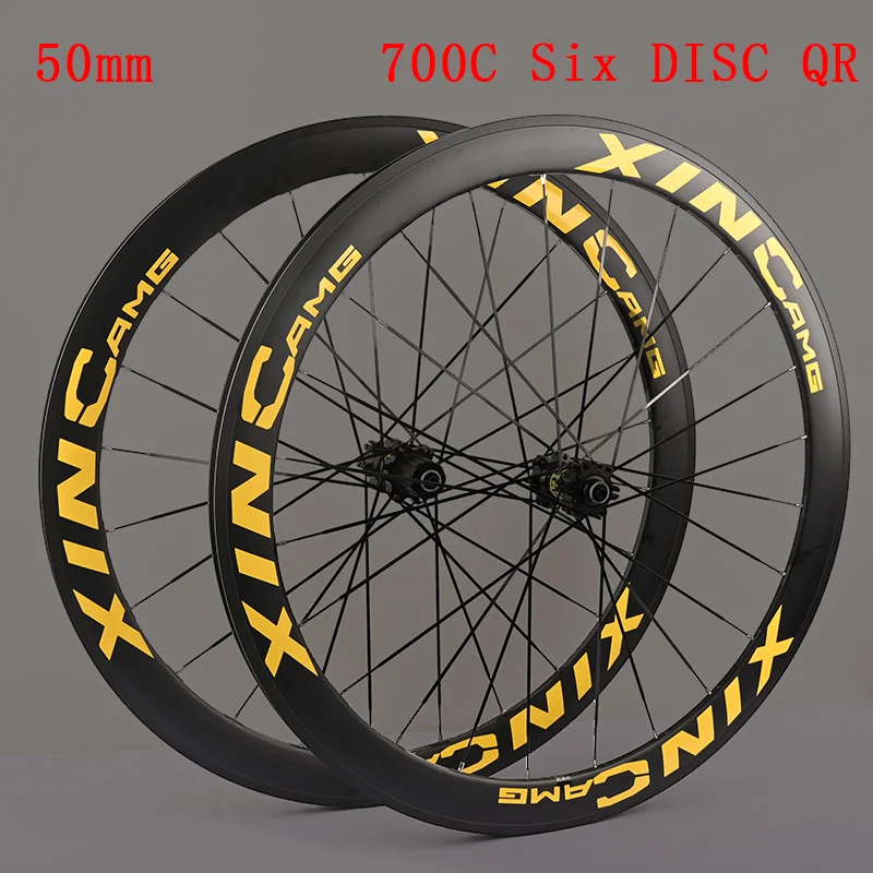 Bicycle Parts Road Wheelset 700C Aluminum Alloy Clincher Disc Brake Rim Brake