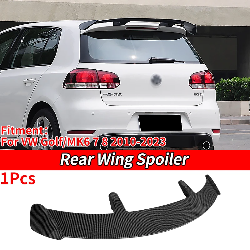 

Car Styling Spoiler Carbon Fiber Surface ABS Material Car Rear Trunk Spoiler Exterior Accessories For VW Golf/MK6 7 8 2010-2023