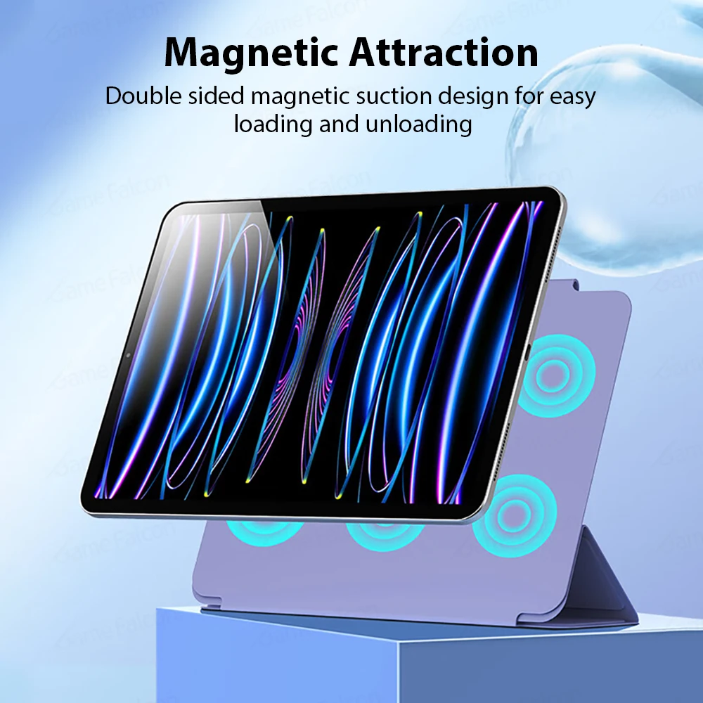Premium Magnetic Shockproof PU Tablet Case - Enhanced Protection & Versatile Design