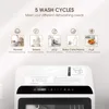 Portable Countertop Dishwashers, Compact Dishwashers with 5 L Built-in Water Tank & Inlet Hose, 5 Washing Programs 2