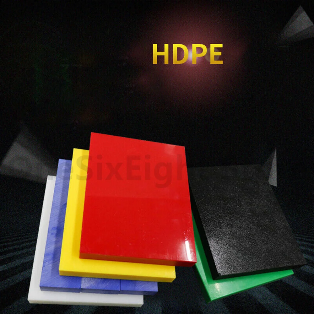 HDPE (polietilene ad alta densità) foglio di plastica 1/2 x 6 x 12 colore nero