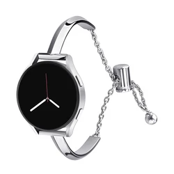 Adjustable Ladies Metal Watch Strap, T - Strap Design for 20mm (Silver)