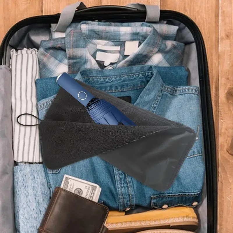 Small Fresh Pattern Umbrella Storage Bag Clutch Type Absorbent Folding Umbrella Bag Go Out Portable Waterproof Storage