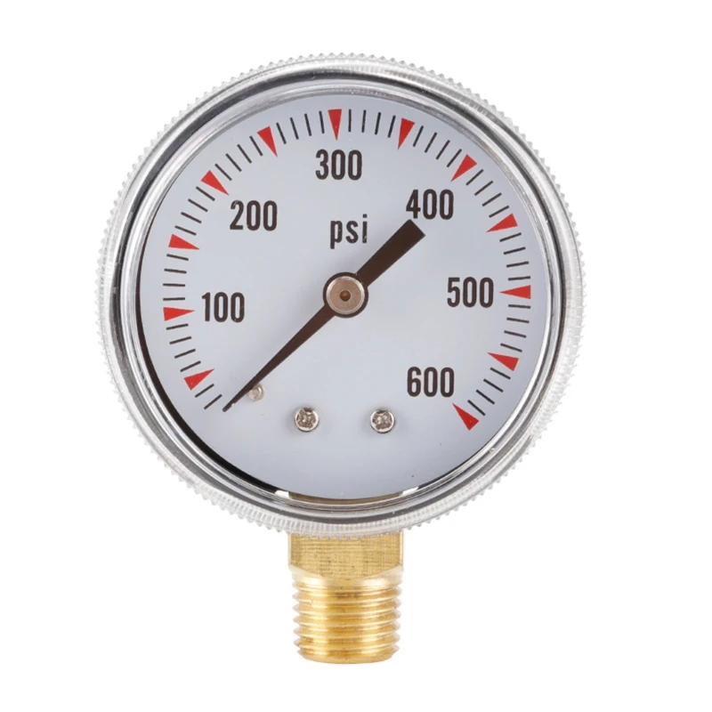 

Upgraded Pressure Gauge 1/4" Thread Mini Pressure Gauge Meter Brass Internals-