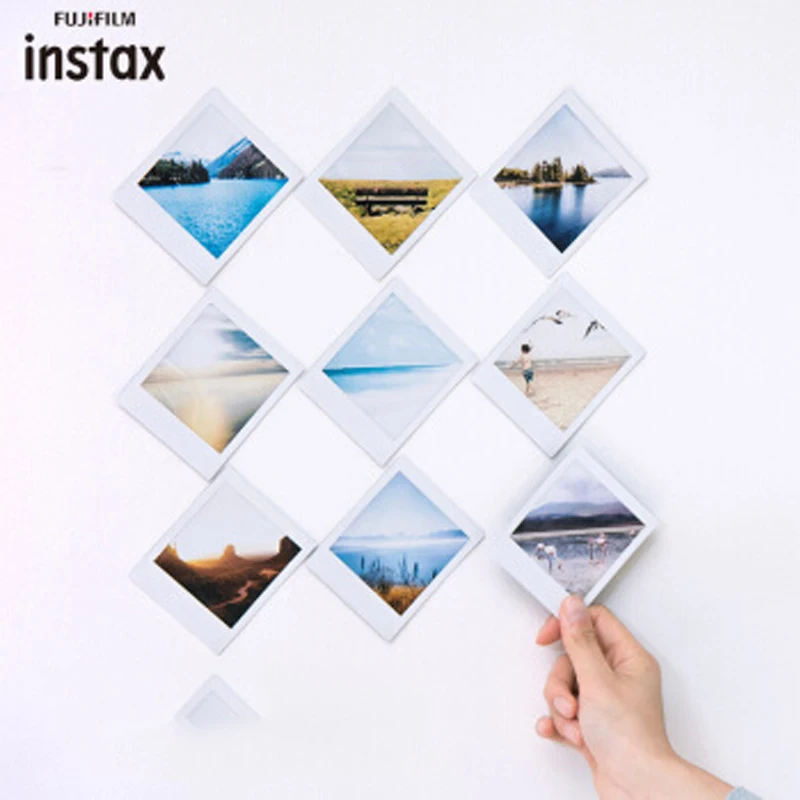 Fujifilm Instax Square White Edge Black Films Photo Paper (10-50 pcs) for Instax SQ10 SQ6 Instant Camera Share SP-3 Printer