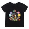 Girls/Boys Clothes Game Toca Boca and Gacha Life World Cartoon Graphic Printed T-shirt Kids Comfy Versatile Summer Short Sleeve 3