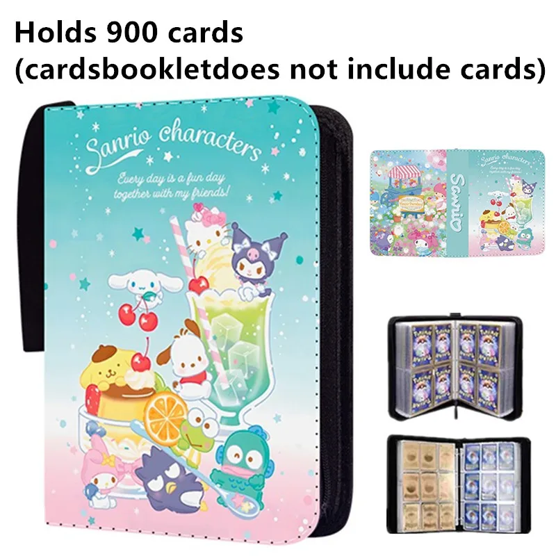 400/900pcs Sanrio Card Album Book Folder 4/9 Card Slots Collections Zipper  Double Pocket Zipper Card Binder Holder - AliExpress 26