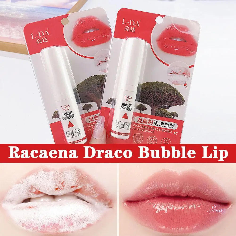 

7.5g Dragon Blood Tree Bubble Lip Mask Lightens Lip lipstick and dead skin Moisturizes Lip brightens Color Lines 1pcs