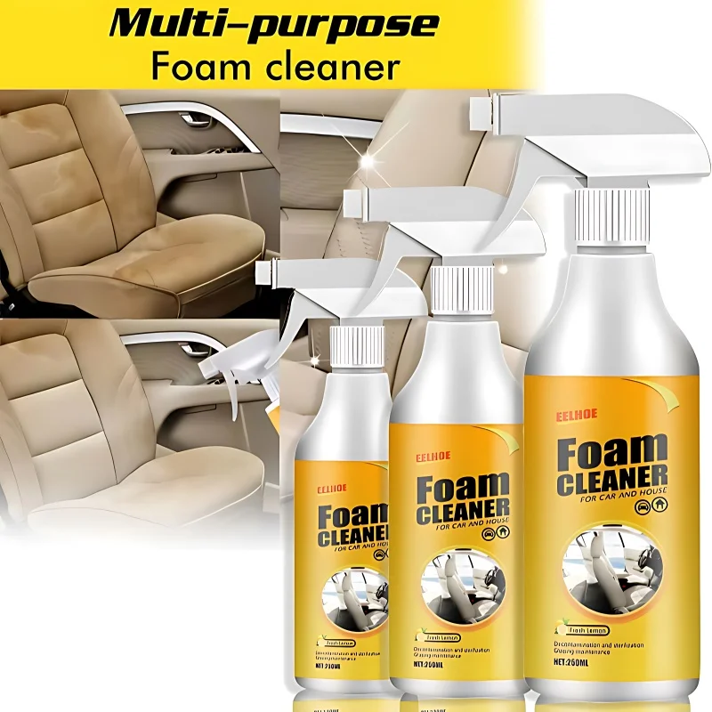 Multifunctional Foam Cleaner Leather Seat Interior Stain Remover Spray Maintenance For Car