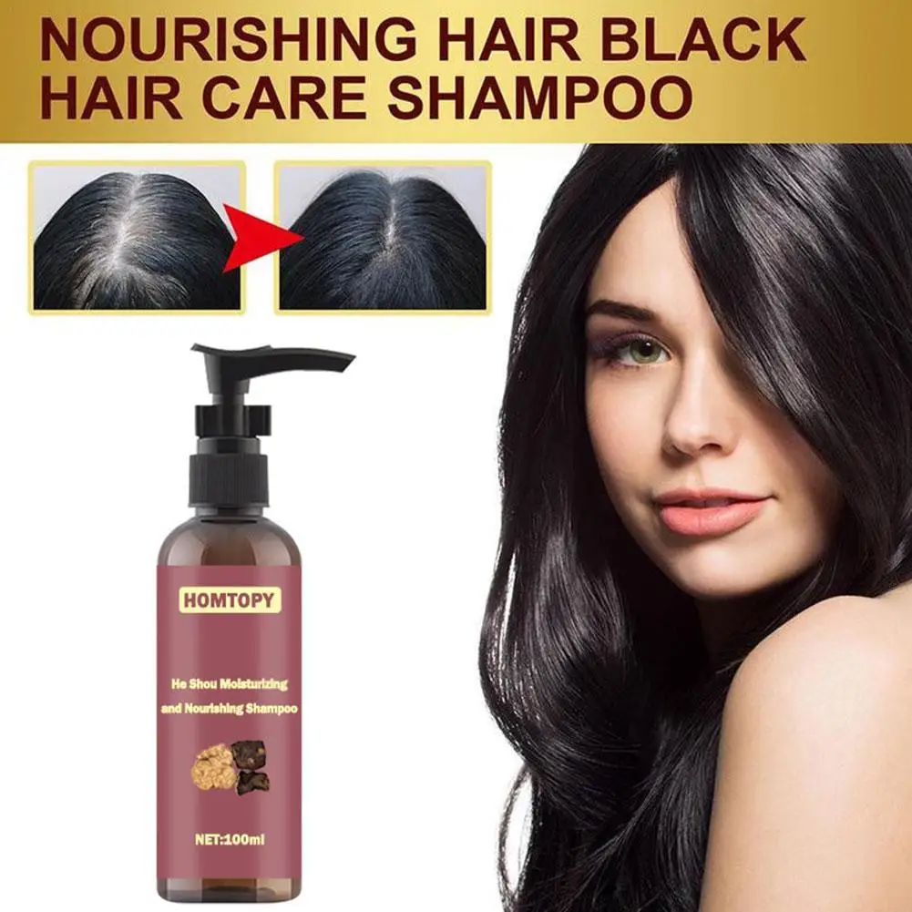 

300ml Polygonum Multiflorum White To Black Shampoo Herbal Polygonum Shampoo Effective Grey Hair Remover Anti White Hair Treatmen