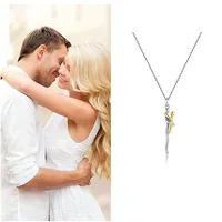 Collier bicolore 2025 avec pendentif détachable Mère et Enfant, bijoux DIY pour occasions spéciales en famille 2