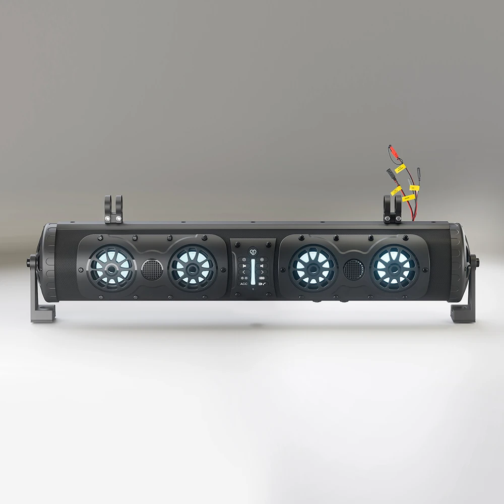 

High Power BT Party Bar Speaker with LED Lights for Off-Roading, Tailgate Picnics, and Outdoor Parties