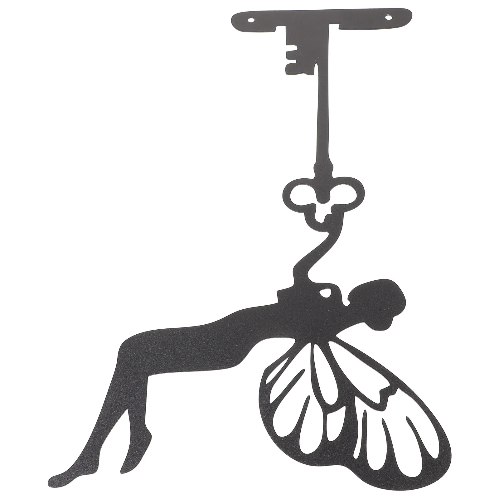 

Fairy Silhouette Statue Iron Metal Fairy Branch Decoration Garden Stakes Decor Metal Yard Art Outdoor Fairy Garden