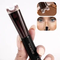 MAANGE Nose Contour U-Shaped Makeup Brush for Sculpting And Defining Double Head Foundation Highlighter Brush Nose Shadow Brush 1