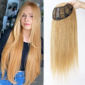 Topper in pizzo HD da 4x4 pollici con trama aperta Parrucchino per capelli umani Remy veri biondo miele per donne Leggero morbido e traspirante