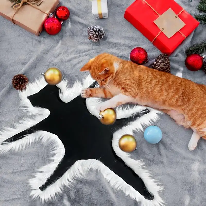 Fried Cat Rug Christmas Decor Cat Area Rug LED Light Funny Christmas warm Lights Decoration Aunt Fried Pussycat For Bedroom