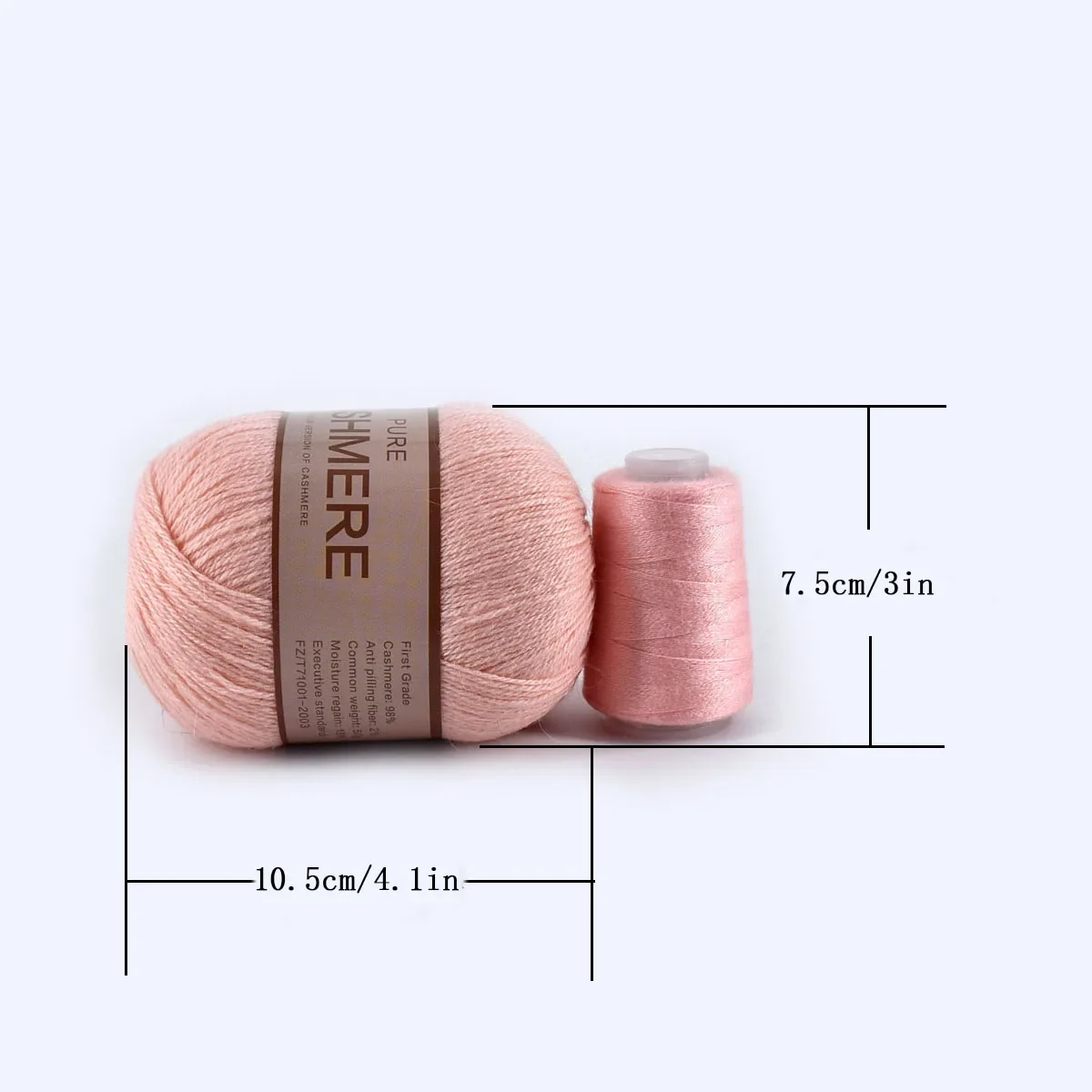 gongxue 100% Cashmere Yarn, 100g Mongolian Pure Cashmere Hand Knitting Cone  Yarn Luxuriously Soft Yarn for Knitting Crocheting