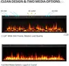 Austin in Wall Recessed & Wall Mounted Electric Fireplace (72") 5.78"D X 72"W X 18.91"H MULTI FLAME COMBINATIONS 3