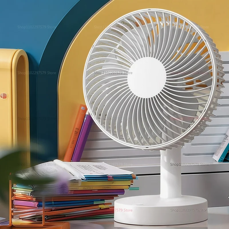 Small fan desktop  office desktop electric fan portable student dormitory plug-in home camping can adjust the angle up and down