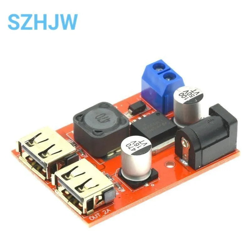 DC-DC Buck Converter USB Charger Module - 6-24V To 5V 3A Step Down Voltage Regulator For Car, Truck, RV