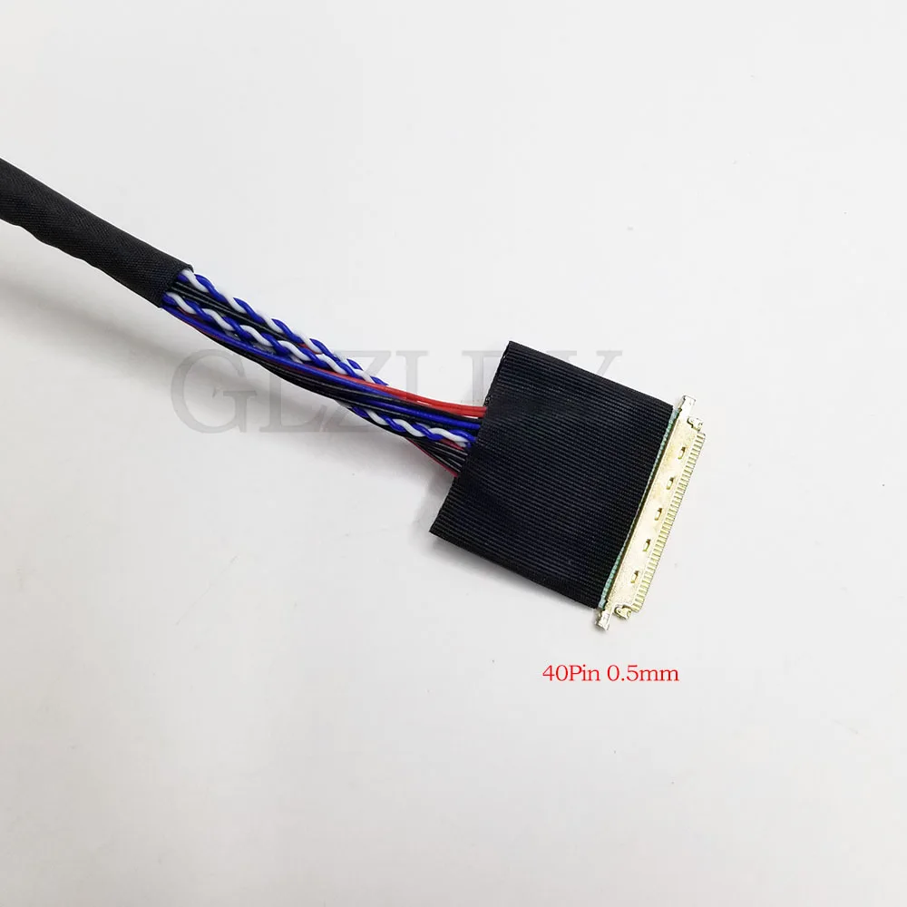 Universal 1Ch 8Bit 40Pins 0.5mm I-PEX20453 20455 Notebook LED LCD LVDS Screen Cable For LCD DIY Modified display