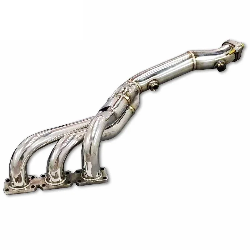 The first section of plantain manifold For BMW 325/330 E46 3.0L 2003-2005 Catless Exhaust Downpipe