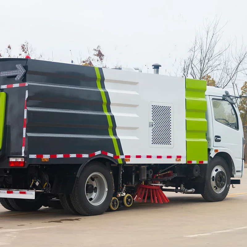 POHIR Vacuum Road Street Cleaning Sweeper Dust Truck Mounted Sweeping Machines Floor Mobile Street Sweeper Car - Image 4
