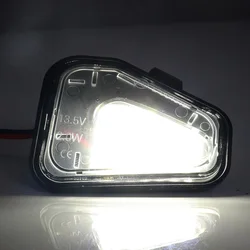 Set of 2 White LED Puddle Lights (Effect Showcase)