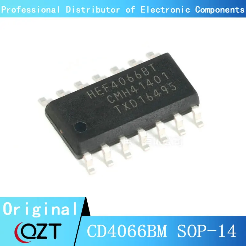 10pcs/lot CD4066BM SOP CD4066 HEF4066BT HEF4066 SOP-14 chip New spot 10pcs operational amplifier chip ts924i ts924idt 924i 9241 sop 14 brand new imported