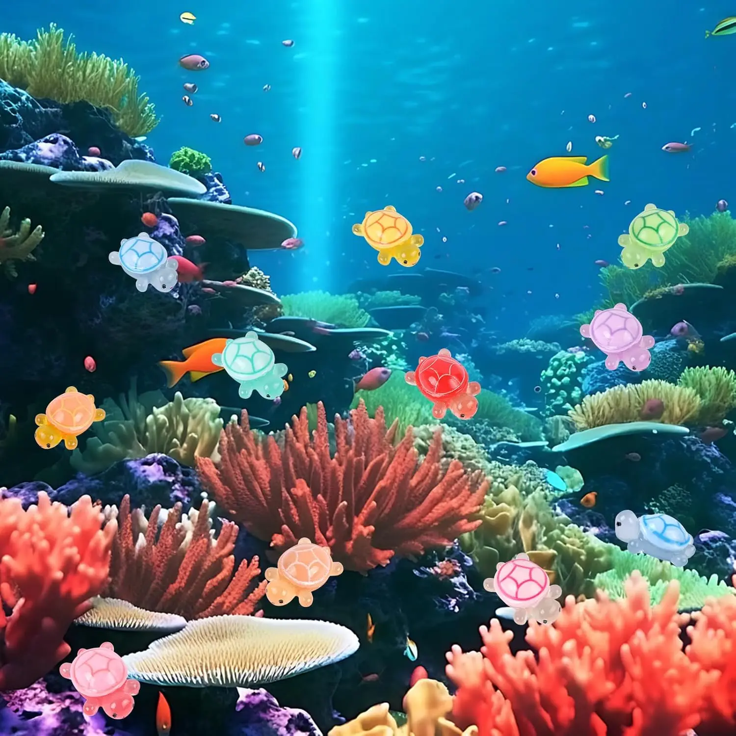 Mini Luminous Glowing Turtle Ornaments 6