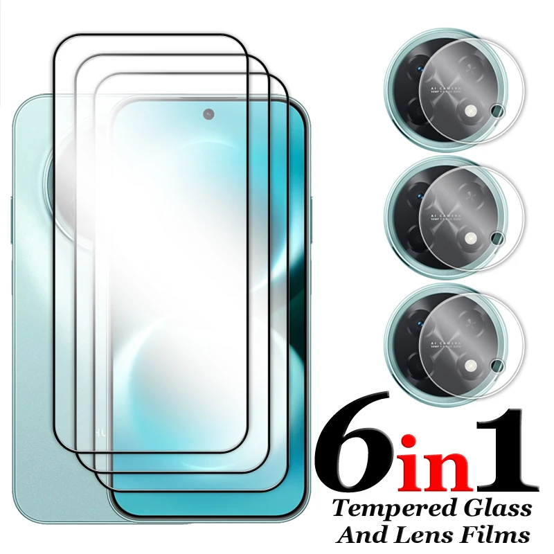 Premium 6-in-1 Tempered Glass Screen Protector with Full 2.5D Coverage