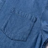 Man 100% Cotton Western Denim Pocket Shirt Long Sleeve Standard-fit Comfort Durability Soft Casual Washed Durability Work Shirts 4