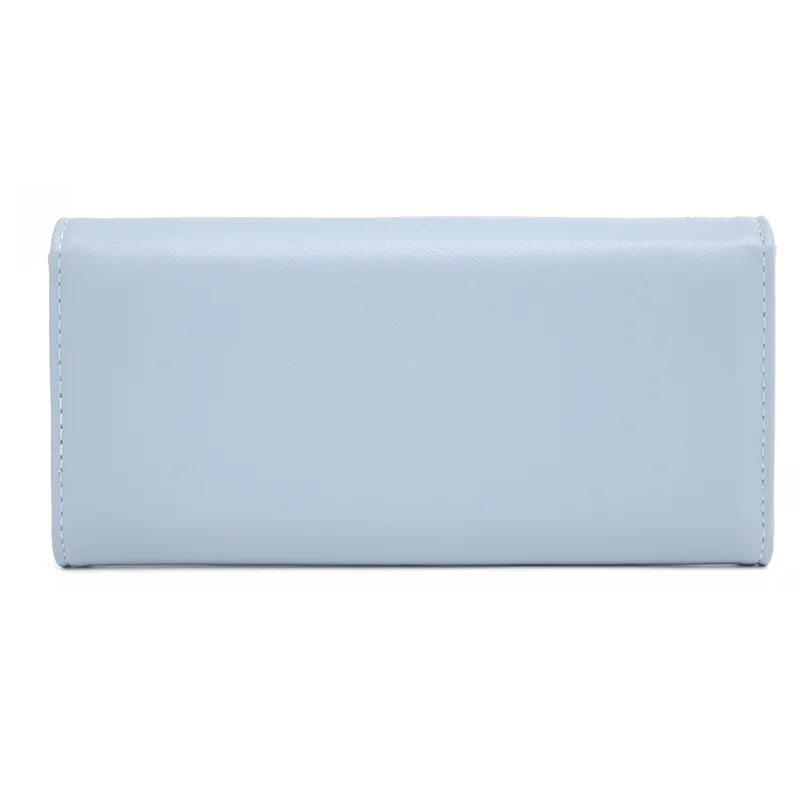 New Women Durable Long Wallets Pure Color Clutch Bag Lady's Large Capacity Card Bag Coin Purse Money Bag