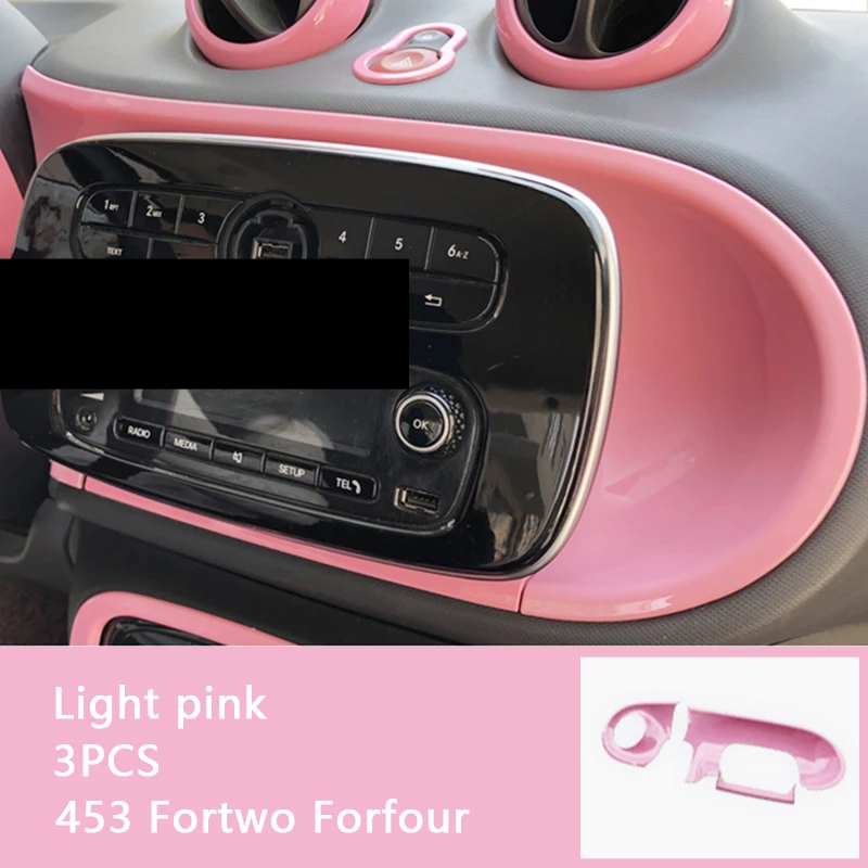 AVFORA Innenleiste Für Smart 453 - Carbon Style Handschuhfach Abdeckung Selbstklebend