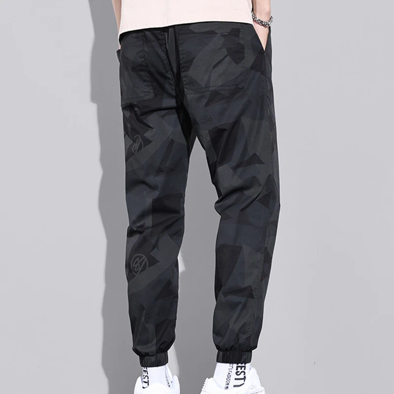 Multi-Pocket-Tarnung Männer hose Jogger Cargo hose Männer Sommer Harems hose schnell trocknende Kordel zug lose lässige Jogging hose – Detail 16