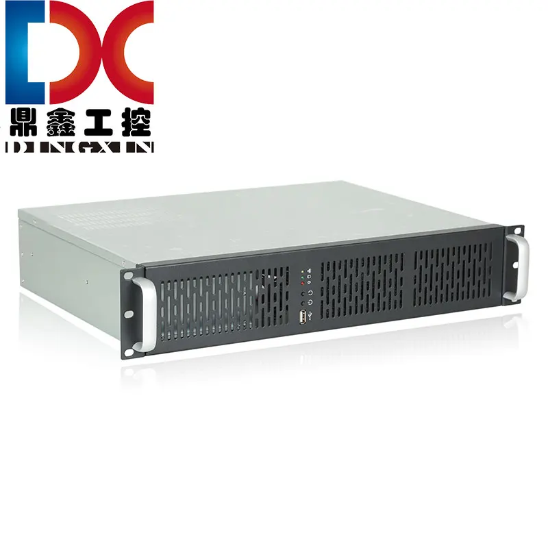 2U 섀시, 방진 짧은 330MM 표준 PC 전원 공급 장치, MATX 마더 보드 모니터링 서버, 방화벽 ROS 섀시