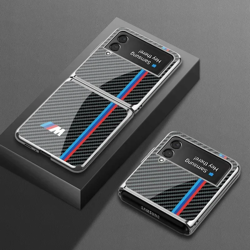 غلاف حماية فاخر مطلي بالمعدن من ألياف الكربون مع ز...