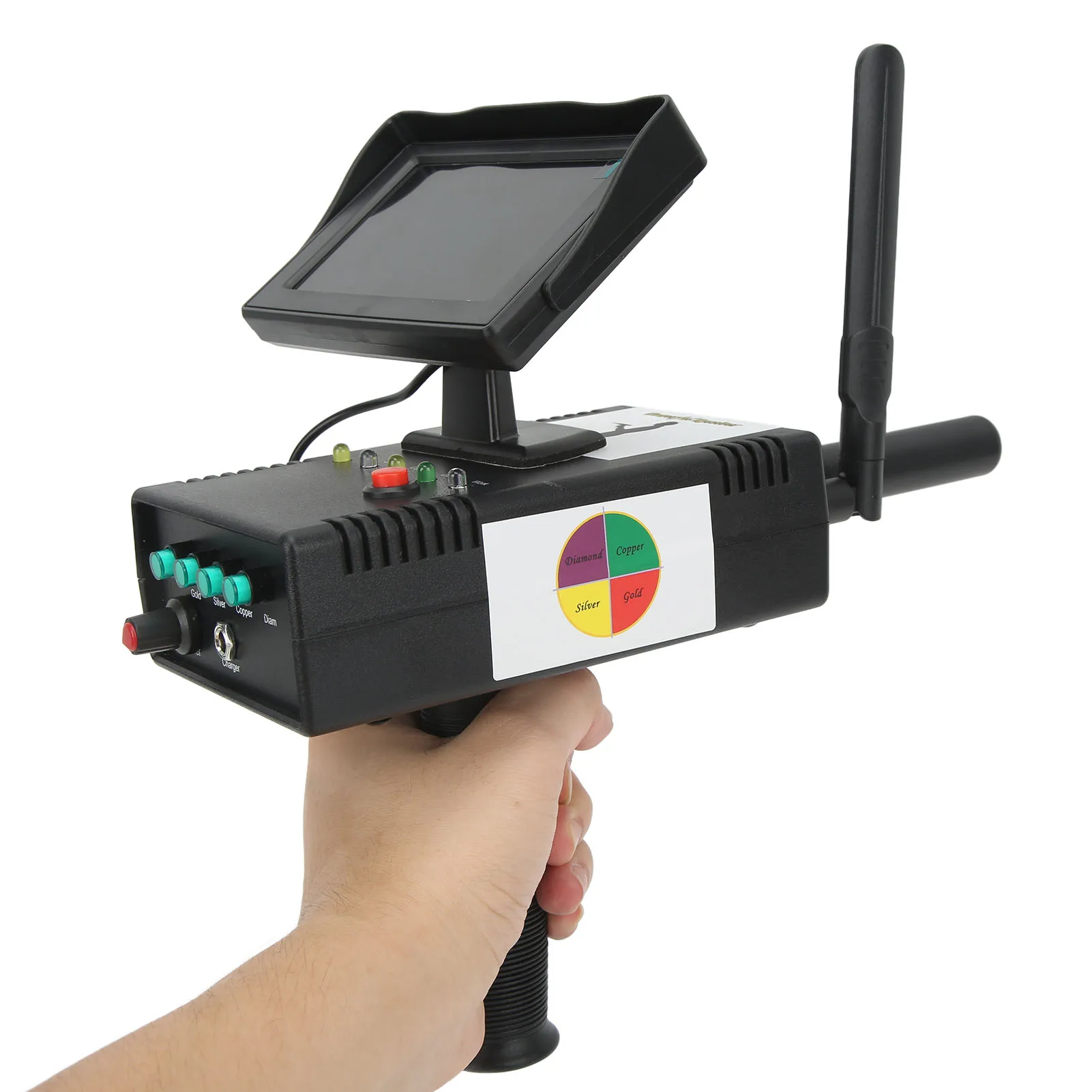 AC100-240V Gold Detector ABS Housing Sensitive Stable Quick Scanning Treasure Finder for Gold Silver Copper