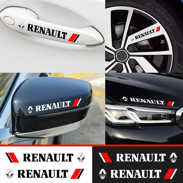 4Pcs PVC Car Door Handle Stickers Body Waterproof Sticker For Renault Megane 2 3 4 Twingo Clio Talisman Captur Trafic Scenic 2