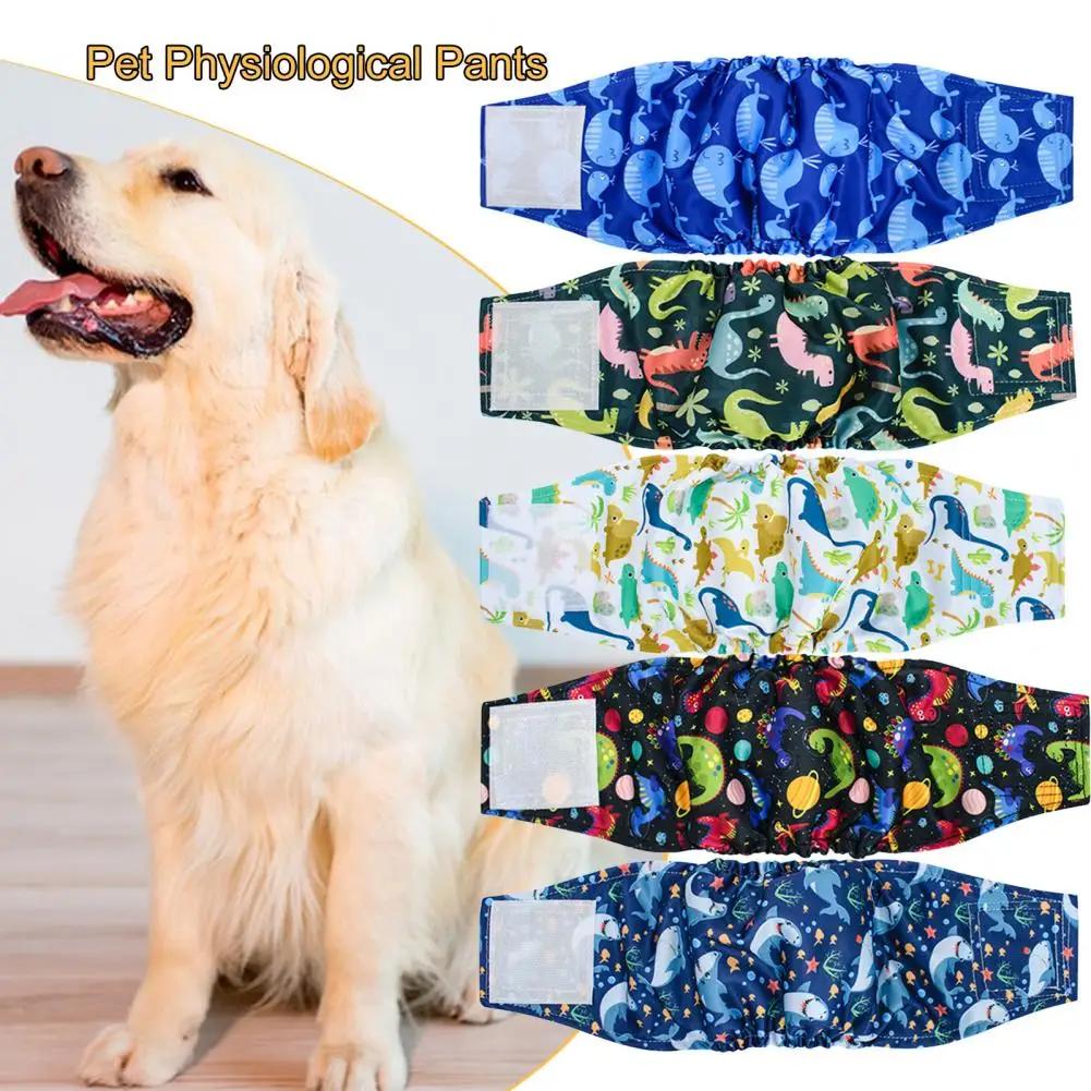 Title 5, Male Dog Belly Band Diapers Fastener Tape Adjus...