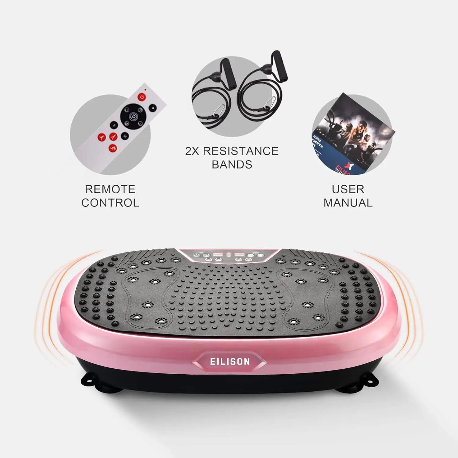 Vibration Plate Exercise Machine-Full Body Vibration Fitness Platform Equipment for Home & Travel Workout, Weight