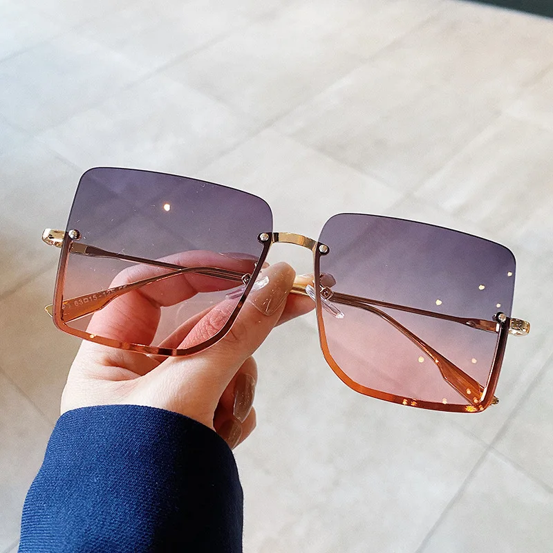 

Женские солнцезащитные очки с полуободковой оправой винтажные Ретро квадратной формы уличные солнцезащитные очки Лидер продаж антибликовые женские солнцезащитные очки