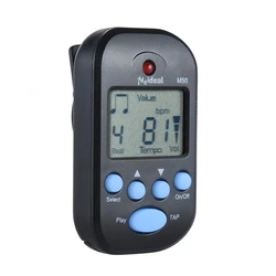 Compact Professional Clip-on LCD Digital Rhythm Metronome (Black)